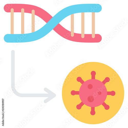 Transfection Flat Icon