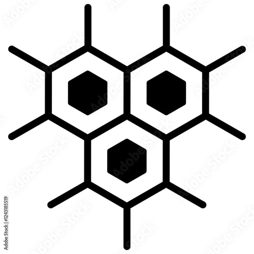 Nucleotide Glyph Icon