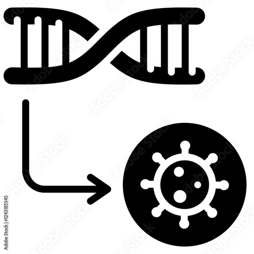 Transfection Glyph Icon