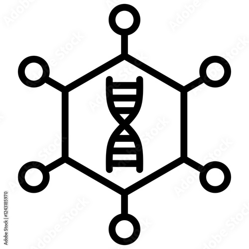 Non Viral Vector Outline Icon