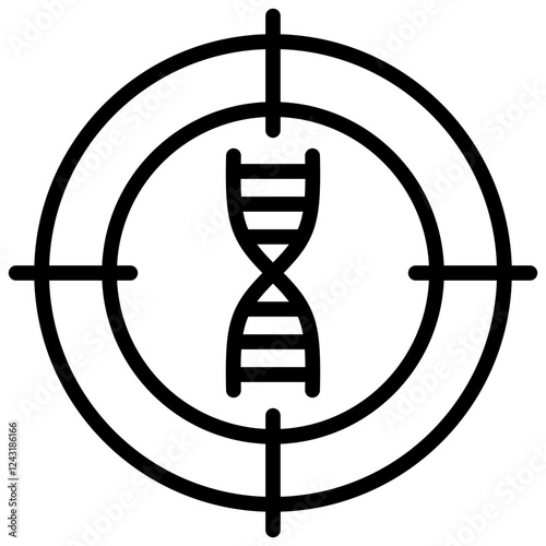 Gene Targeting Outline Icon
