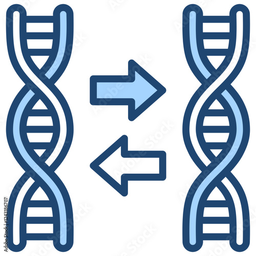 Replication Blue Icon
