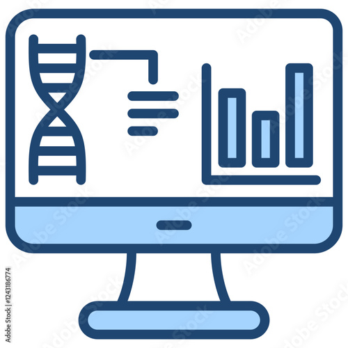 Bioinformatic Blue Icon