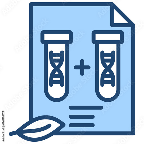 Hybridization Blue Icon