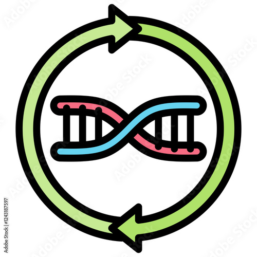 Plasmid Outline Color Icon