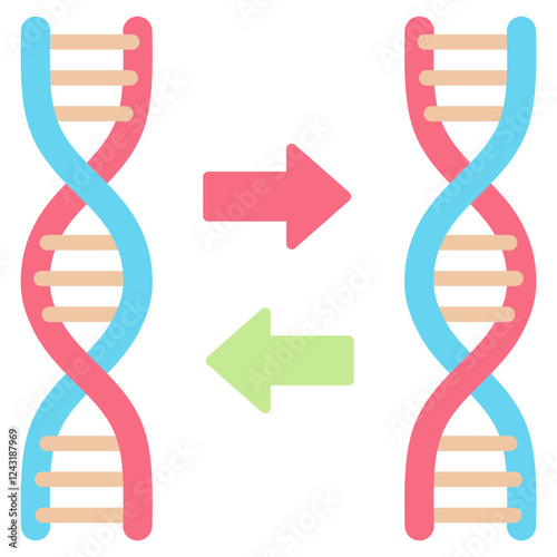 Replication Flat Icon