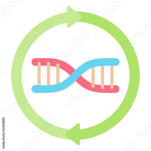 Plasmid Flat Icon