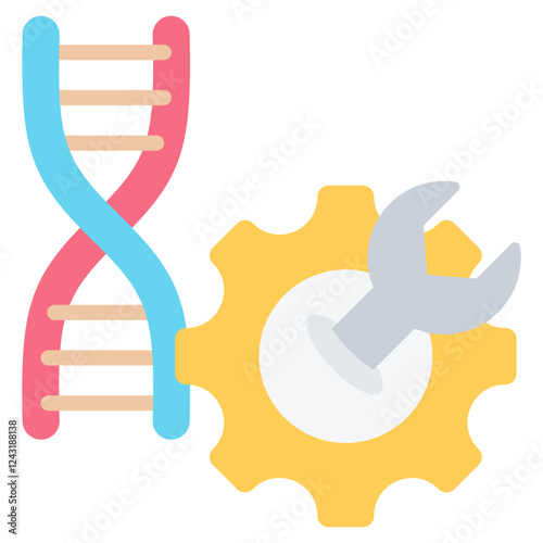 Genetic Engineering Flat Icon