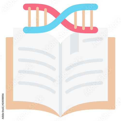 Genomic Library Flat Icon