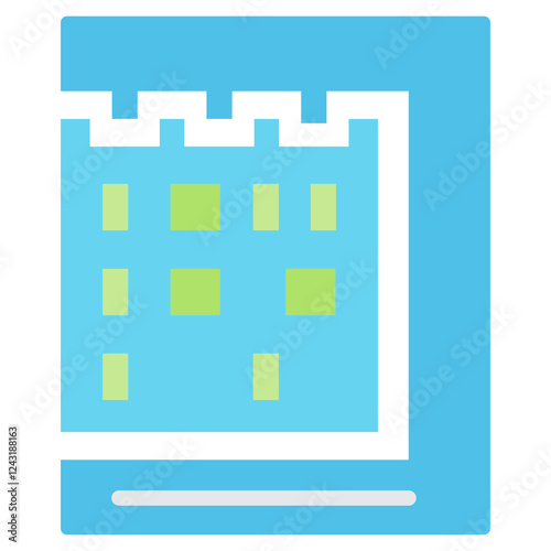 Gel Electrophoresis Flat Icon