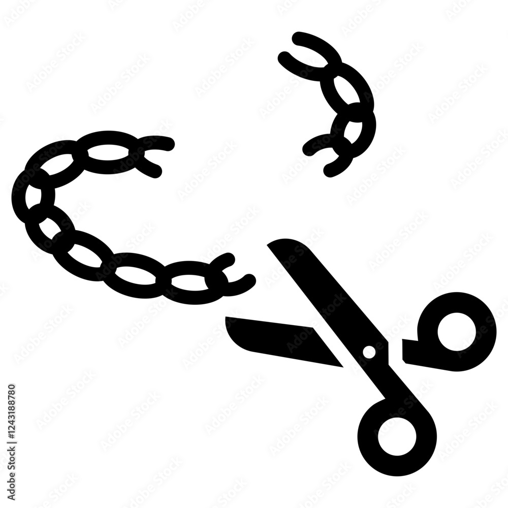 Fototapeta premium Recombinant Dna Glyph Icon