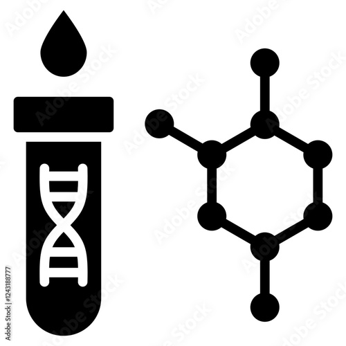 Polymerase Chain Reaction Glyph Icon