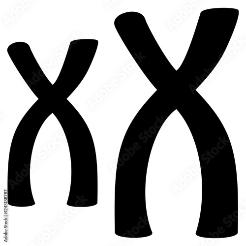 Genetic Linkage Glyph Icon