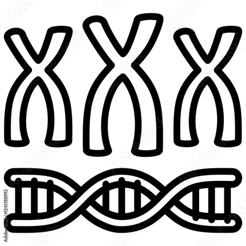 Chromosome Outline Icon