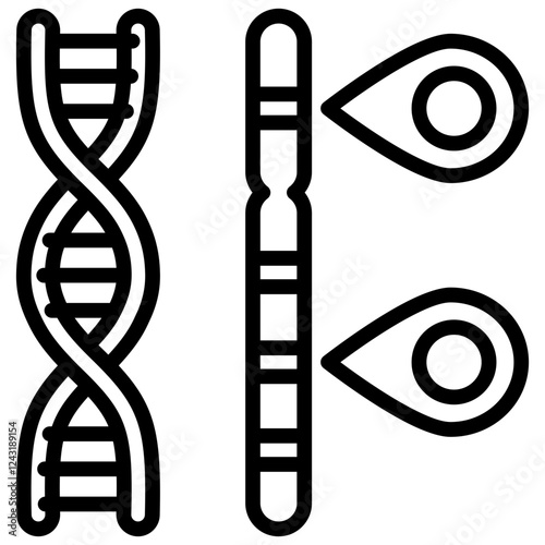 Allele Outline Icon