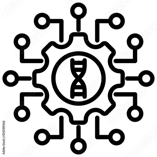 Biotechnology Outline Icon