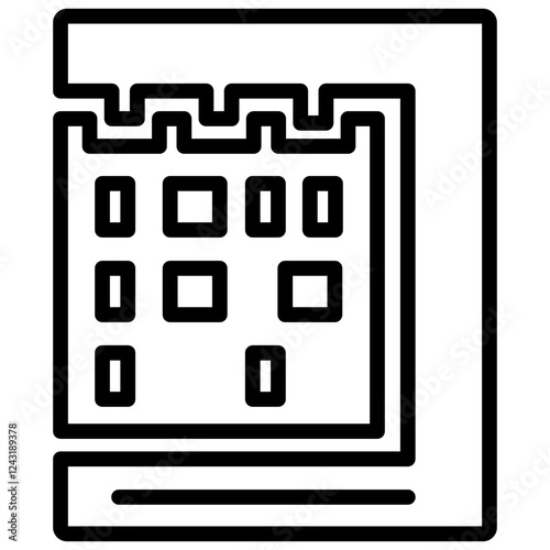 Gel Electrophoresis Outline Icon