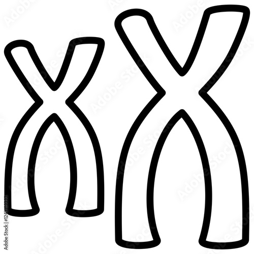 Genetic Linkage Outline Icon