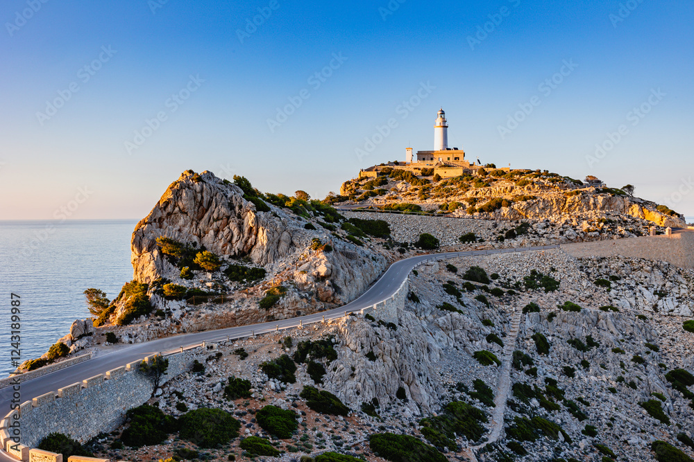 Lighthouse Formentor at sunset