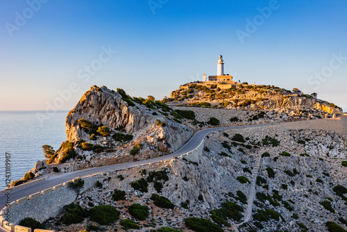 Obraz na płótnie Lighthouse Formentor at sunset w salonie
