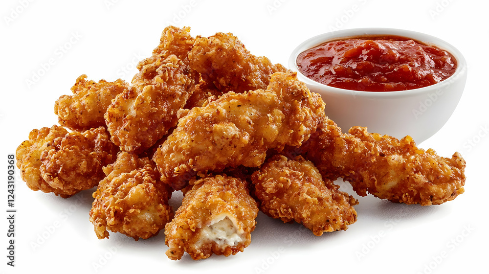 Crispy Chicken Tenders with Spicy Dipping Sauce Crispy Chicken Tenders with Spicy Dipping Sauce
