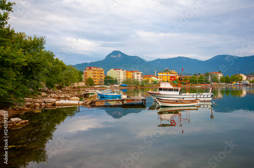 Kastamonu Province, Cide District offers a unique view with its large beach and greenery
