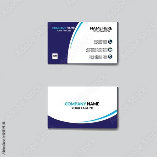 Wallpaper Mural Corporate simple modern, creative, and clean business card template Torontodigital.ca