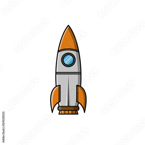 Cartoon Rocket Illustration