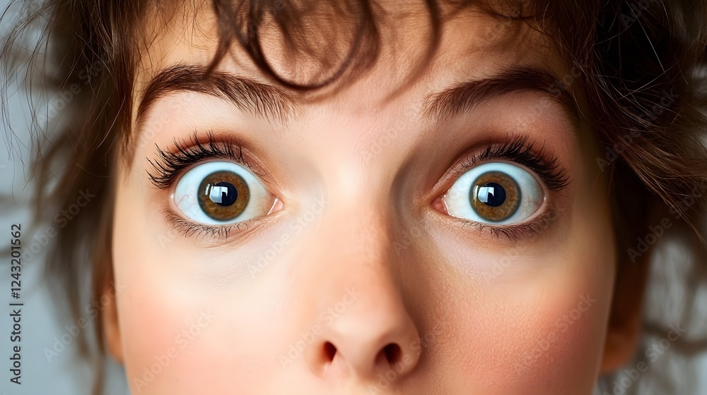 Fototapeta premium a person with a shocked or surprised expression