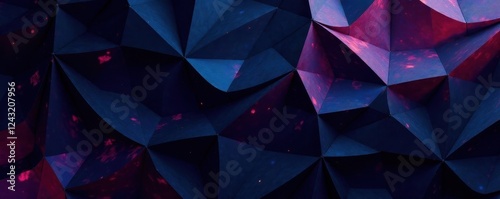 Intricate dark backdrop with intersecting, multifaceted geometric forms , abstract pattern, abstract, overlay