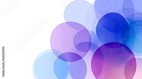 A clean white background with faint overlapping circles in gray.