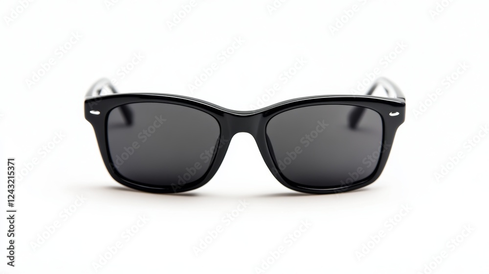 Black sunglasses isolated on a white background Black sunglasses isolated on a white background