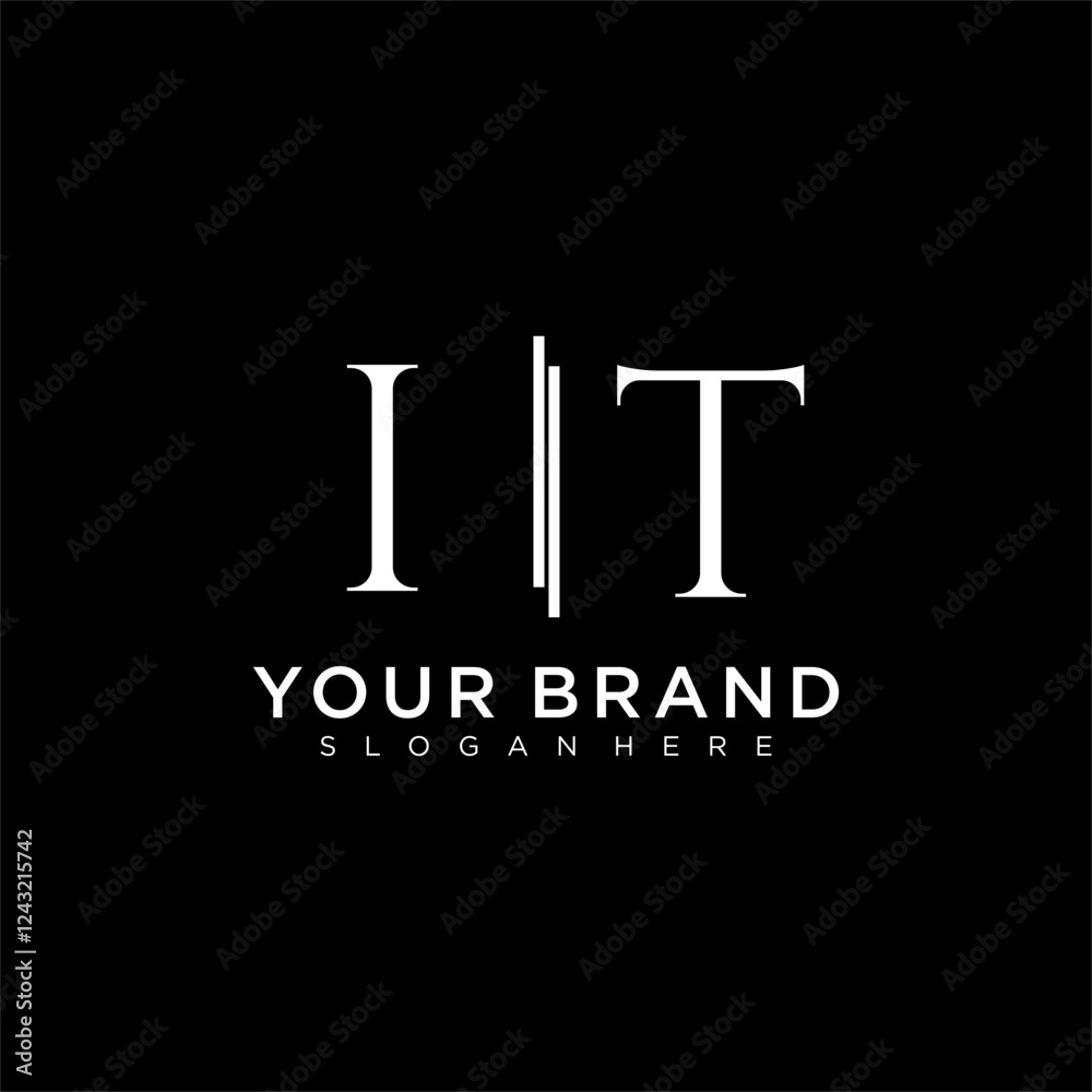 IT letter monogram logo with bussines style dsign IT letter monogram logo with bussines style dsign