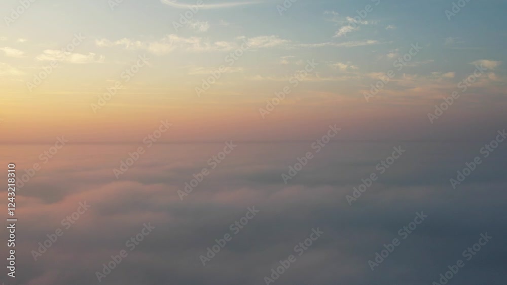 Sunrise view above the fog and cloud. Sunrise view above the fog and cloud.