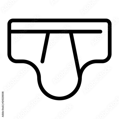 male underwear line icon