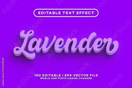 Lavender Editable Text Effect Design