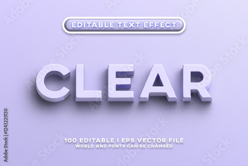 Clear Editable Text Effect Design