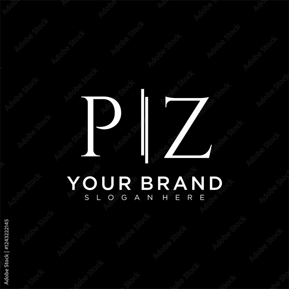 PZ letter monogram logo with bussines style dsign PZ letter monogram logo with bussines style dsign