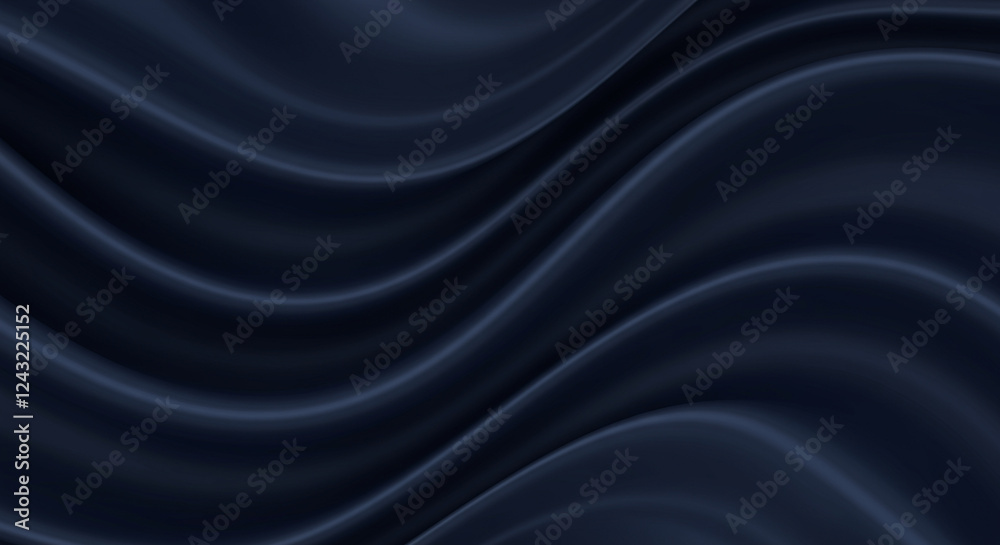 Fototapeta premium Minimalist Fabric Texture with Gentle Waves and Glossy Finish 