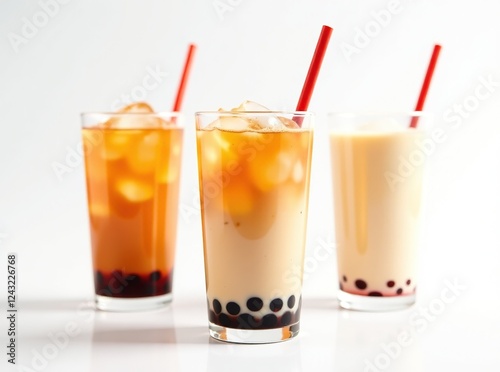 Wallpaper Mural Taiwanese Boba Milk Tea - Refreshing Ice Drink Torontodigital.ca