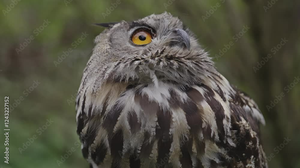 Portrait rapace nocturne hibou grand duc Portrait rapace nocturne hibou grand duc