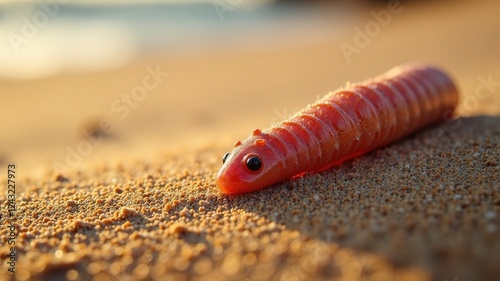 Sand Worm Castings Beach Patterns photo