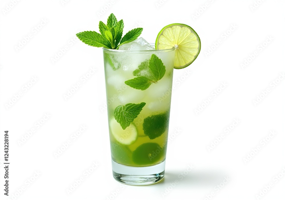 Refreshing Mojito, Summer Drink, Lime Mint Refreshing Mojito, Summer Drink, Lime Mint