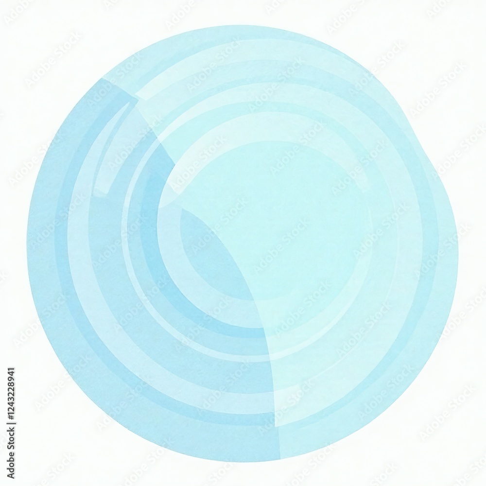 Pastel Blue Oval Mid-Century Modern Pattern Pastel Blue Oval Mid-Century Modern Pattern