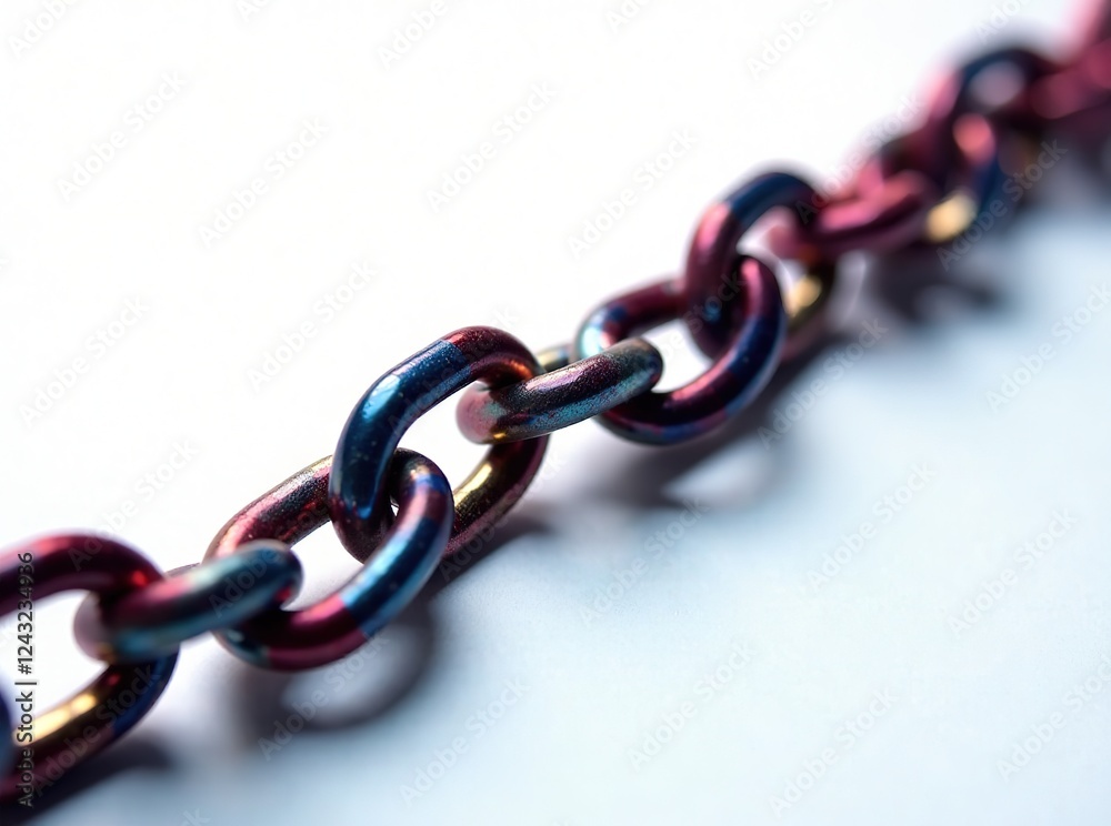Fototapeta premium Broken Chain Abstract Art - Powerful Visual