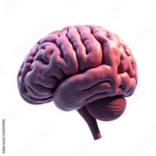 Brain Damage, Memory Loss - 3D Render photo