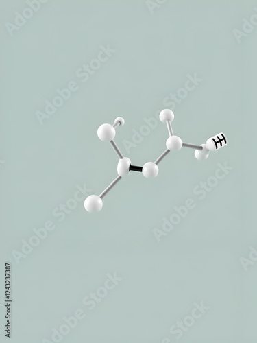 treosulfan molecular structure, alkylating antineoplastic agents, ball and stick 3d model, structural chemical formula with colored atoms photo