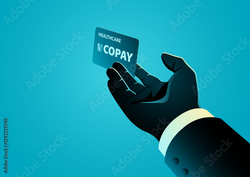 Businessman Silhouette Hand Copay photo