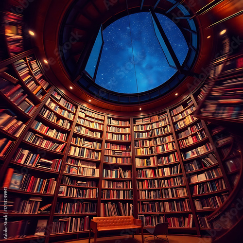 library, books, mysticism, magic