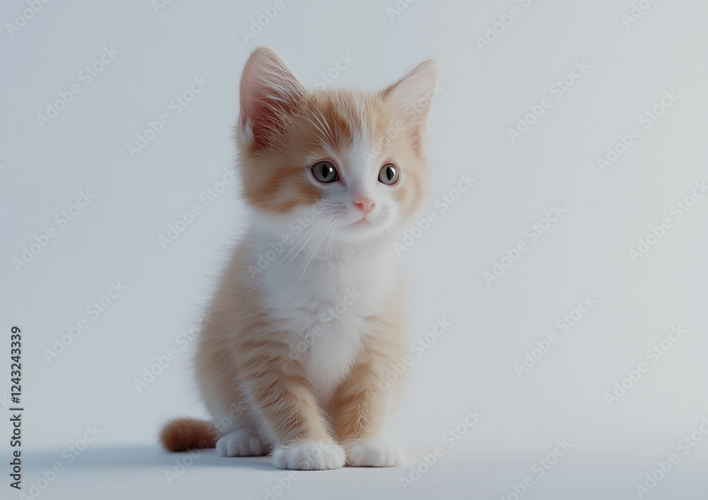 Obraz premium Cute cat close-up